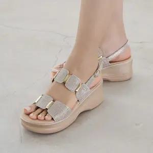 트리안 경량 통굽 샌들 6cm