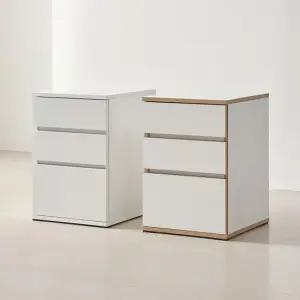 로비 3단 책상 서랍장 책상밑 사무용가구 사무실 서랍