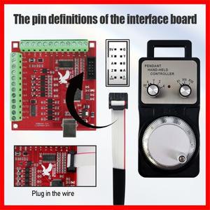 CNC 펄스 발생기 4축 MPG 펜던트 핸드휠 USB 케이블이 있는 MACH3 컨트롤러 카드가 5V 수동