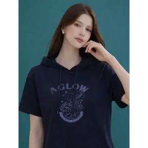 [데니스골프][DENNIS][패플단독] 여성 자수 아트웍 분또 후드티_네이비_RARMLTS056