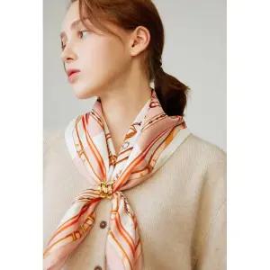 [백화점 정품] 닥스 ACC 25FW 핑크 DD체인 스카프 링 세트 DCSC3E702P2