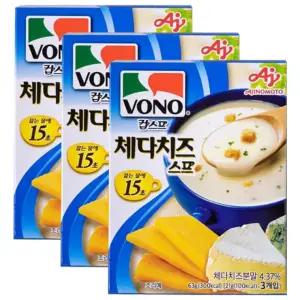 보노보노 체다치즈스프 즉석컵 분말스프 간편식 63g 3개입 10박스 사무실 간식