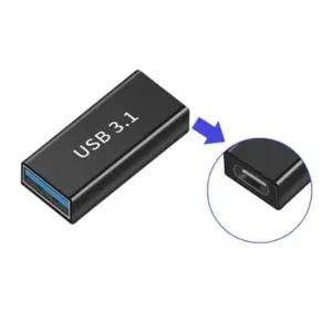 c타입젠더 USB to TYPE-C(F) 젠더 (블랙) 3.0(F) (T-USB3-AFCF)