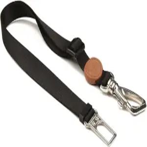 도그 안전벨트 어댑터 - 차량용 조절식 안전 테더 17.1 ~27.5 금속 버클이 있는 검은색 하네스 클립