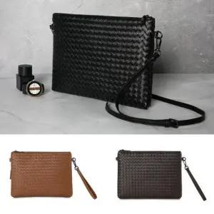 클러치가방 남성 가죽 위빙 클러치백 손가방 맨스백 크로스 FC64