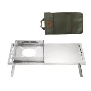 백패킹테이블 캠핑 스텐 접이식 스토브 테이블 바람막이 백패킹 1P