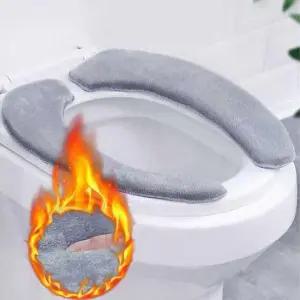 붙이는변기시트 겨울 따뜻한 보온 변기 커버 시트 두꺼운 쿠션 화장실