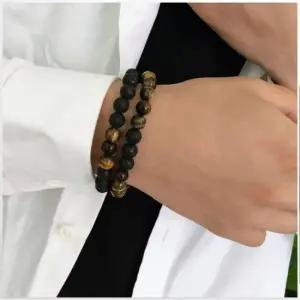 TBZ 원석 타이거아이 커플 풍수아이템 호안석 팔찌 마노