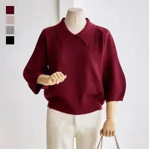 커스텀에이블 카라 벌룬7부 니트 T2510KN656C1243911