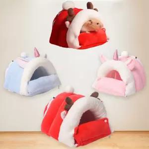 키밍 겨울 따뜻한 햄스터 고슴도치 하우스 애완동물 햄스터보온둥지