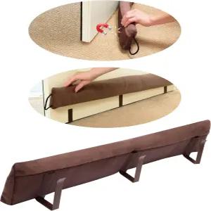 StayPut 도어 드래프트 스토퍼 단열 장치는 두 가지 방식으로 설치됩니다―금속문에는 강한 자석 일반 클립