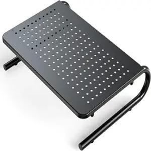 책상 정리함 화면용 통풍이 가능한 노트북 선반 PC용 컴퓨터 스탠드 프린터 가정 및 사무실용 HUANUO