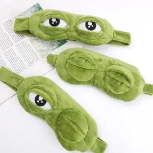 귀여운 개구리 캐릭터 수면 안대 눈가리개 아이마스크 휴식 숙면 여행 낮잠 차량