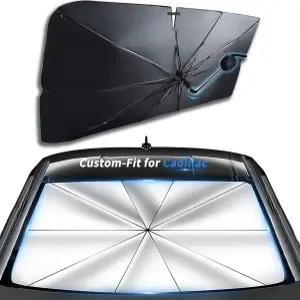 캐딜락 윈드실드 선쉐이드 엄브렐러 맞춤형 360 회전 밴딩 자동차 커버 UV 블록 전면 창문캐딜락 ATSL용