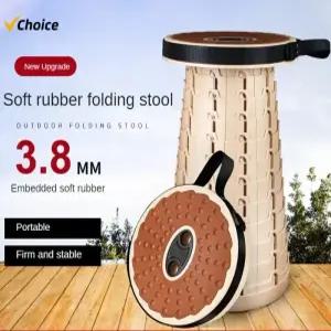 부드러운 가 있는 야외 접이식 스툴 휴대용 텔레스코핑 여행 캠핑 낚시 베어링 강도 스몰 사이즈
