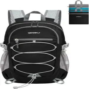 워터플라이 소형 경량 패커블 백팩 15L 미니 초경량 접이식 여행 데이팩 통기성 어깨끈 포함 여성용 야외