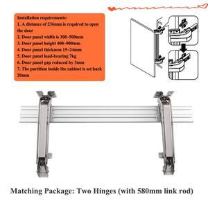 캐비닛 시스템 도어 측면 힌지 옷장 숨겨진 접이식 레일 무소음 슬라이드 개방