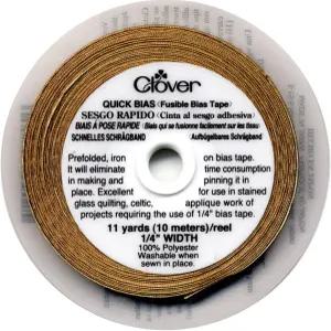 퀵 바이어스 퓨즈블 테이프 1/4x11yd골드 레임