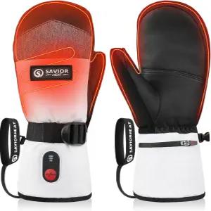 7.4V 3000mAh 배터리 스키 장갑 고속 충전 전기 방수 야외 하이킹 스노보드 캠핑을 위한 터치스크린 따뜻한