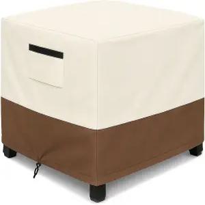 방수 파티오 오스만 커버 패딩 핸들이 있는 사각 야외 사이드 테이블 가구 600D 헤비 듀티 방풍 전천후