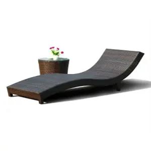 비치 썬베드 곡선 야외의자 수영장 라탄 펜션 비치의자