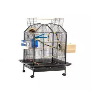 대형 새장 스탠드 철제 놀이터 케이지 조류 앵무새