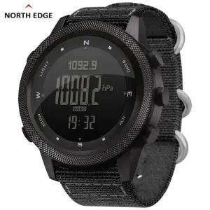 NORTH EDGE APACHE46 남성 디지털 시계 야외 스포츠 러닝 수영 아웃도어 고도계 기압계 나침반 WR50M