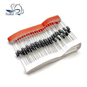50pcs 1N4001 1N4002 1N4003 1N4004 1N4005 1N4006 1N4007 DO-41 정류기 다이오드 1A 50V 100V 200V 400V 6
