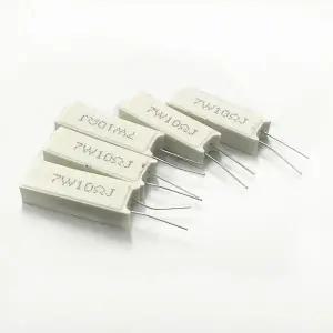 5pcs 7W RX27-5 5% 수직 시멘트 저항기 0.1  100K 0.1R 0.5R 1R 10R 100R 0.22 0.33 0.5 1 4.7 10 15 20 50