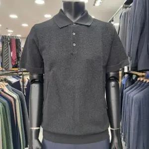 런던포그 HL01 블랙 가네코 카라 반팔니트 Loana55z 31803643 1259783