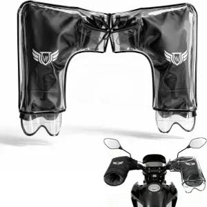 게웨이좡 모터사이클 핸들바 머프 반사 스트립이 있는 열 자전거 장갑 방수 PVC 포켓 ATV 핸드 워머 방풍