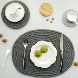 손님접대 원형 타원형 식탁매트