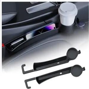 피그페이드 2026년형 신형 카시트 갭 필러 정리함 2PCS 다기능 사이드 시트 자동차 컵 홀더 및 후크