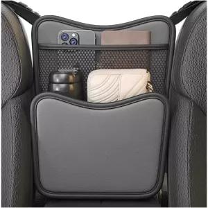 좌석 사이의 자동차 지갑 홀더 휴지 있는 나파 가죽 앞좌석 보관 가방 문서 전화 대용량 콘솔 정리함
