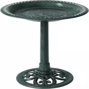 뒷마당 표현 야외 정원 조류 목욕 내후성 폴리레진 27인치