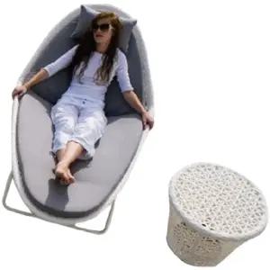 야외 라탄 풀빌라 비치 썬베드 수영장 등나무 의자 소파