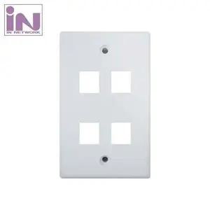 벽면 랜케이블 플래이트 아울렛 모듈 4구-WD4BBD4