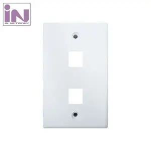 벽면 랜케이블 플래이트 아울렛 모듈 2구-WD4BBD2