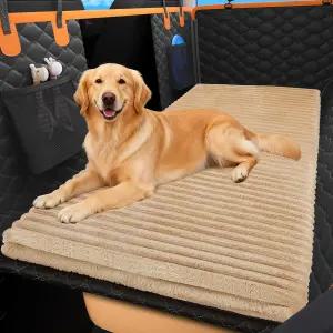 퍼타임 뒷좌석 반려동물 침대 매트 자동차 미끄럼 방지 반려견 탈착식 커버가 있는 세탁 가능한 여행용