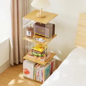 아크릴 인테리어 투명 회전 책장 책꽂이