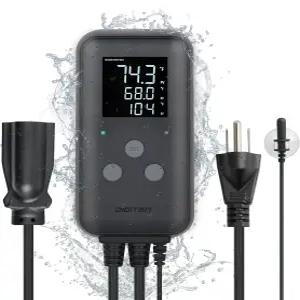 수족관 온실 및 실외 난방용 디지털 방수 온도 조절기 10A 히트 매트