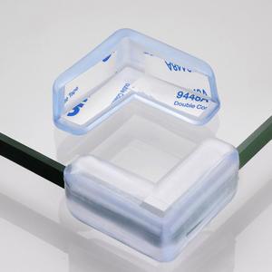 4PCS 충돌 테이블 커피 투명 실리콘 패드 커버 방지 가구 코너 보호 유리