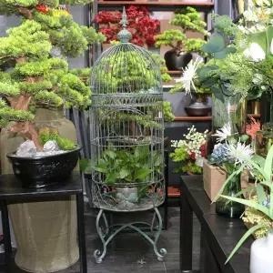 앤틱 테라스 정원 스탠드 꾸미기 정원새장 레트로 엔틱