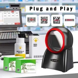 플랫폼 바코드 스캐너 D 2D 데스크탑 리더 핸즈프리 매장 제품 QR 코드