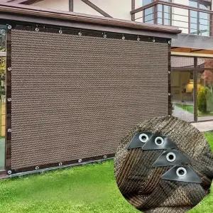 내구성 있는 갈색 자외선 차단 캐노피 야외 차양막 정원 파티오 식물 온실 파빌리온용