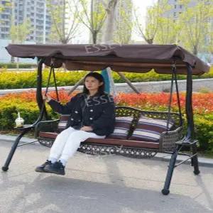 야외 펜션 카페 의자 흔들그네의자 그네 어닝 테라스 철제 정원