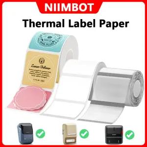 NIIMBOT 열 라벨 색상/흰색/투명 자체 접착 스티커 방수 용지 B B2 휴대용 프린터 메이커
