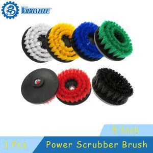5 인치 전원 스크러버 브러시 전기 청소 브러시 M14 스레드 카펫 주방 및 욕실 청소용 드릴 부착 키트