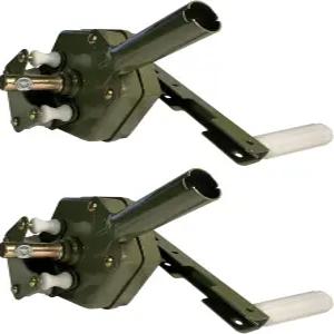 UYGLAXY 2PCS 온실 측벽 수동 필름 롤업 핸드 크랭크 윈치 환기 농업용