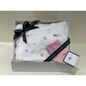 블루독베이비 (WH)스타피쉬 반팔 바디수트.양말세트(46370-040-13+46170-011-05)